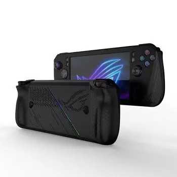 Силиконовый чехол для игровых приставок с защитой от царапин, пылезащитный чехол для игровой консоли ASUS ROG Ally X Handheld чёрный