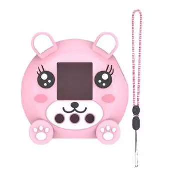 Силиконовый чехол для интерактивной цифровой игрушки, ударопрочный, ударопрочный, простой в установке чехол для интерактивной цифровой игрушки для Punirunes розовый