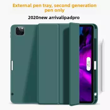 Силиконовый чехол для iPad Pro 11 10.9 12.9 дюймов, полноэкранный чехол с держателем для карандаша, защитный чехол для Air 4 5 2020 New iPad 11 тёмно-синий