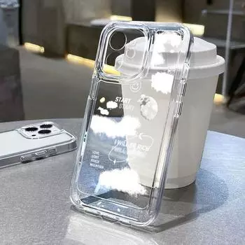 Силиконовый чехол для Iphone 11, чехол для iPhone 14, 13 Pro Max 12 Xr X Xs Max 7 8 Plus Se 2020, чехол для Iphone11 с рисунком космического облака, Funda Cover For iPhone XS Max