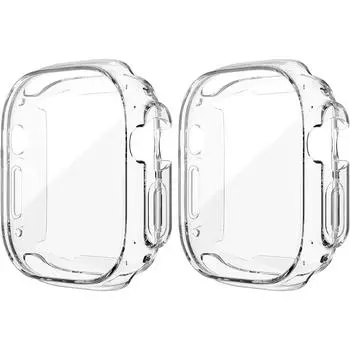 Силиконовый чехол для Iwatch Apple Watch Series Ultra 9, 8, 7, 6, 5, 4, 3, 2 Se, 49 мм, 41 мм, 45 мм, 44 мм, 40 мм, 38 мм, 42 мм, 45, 41, 49 мм, аксессуары для защиты экрана 49mm чистый