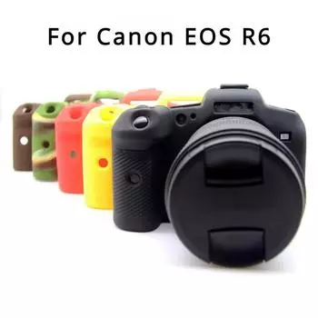 Силиконовый чехол для камеры Canon EOS R6, мягкий силиконовый защитный чехол для кожи камуфляжный
