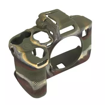 Силиконовый чехол для камеры Мягкий Противоскользящий Ударопрочный Тонкий Персонализированный Чехол-скин для корпуса камеры A7R5 камуфляж зеленый