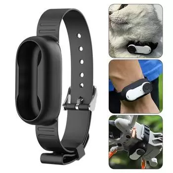 Силиконовый чехол для камеры, противоударный, устойчивый к ударам, с защитой от потери ремешка, мягкий защитный чехол для Insta360 GO3S чёрный