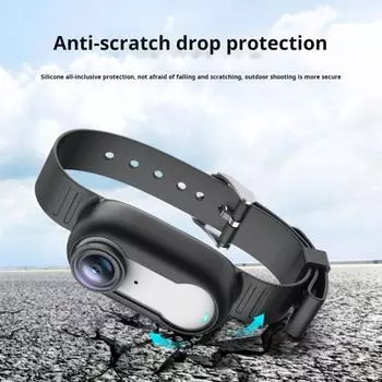 Силиконовый чехол для камеры, защитный противоударный, устойчивый к потерям ремешок, мягкий защитный чехол для чёрный