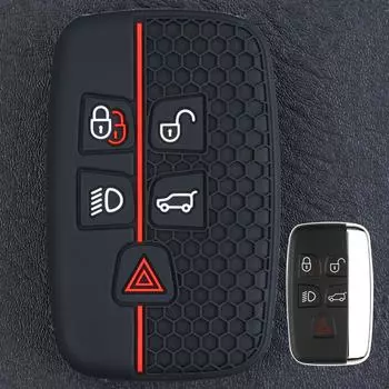 Силиконовый чехол для ключа автомобиля с 5 кнопками, защитный чехол для Land Rover Discovery 4 Freelander 2 Range Rover Evoque 2018 2017 2016