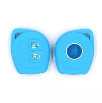 Силиконовый чехол для ключа автомобиля Suzuki SX4 с 2 кнопками - идеально подходит для нового Alto Swift, защитный чехол чёрный