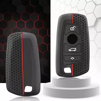 Силиконовый чехол для ключа, держатель для F30 F20 F10 F80 X3 F25 F26 X4 M, чехол для ключа для Bmw серии 1 3 5, аксессуары для автомобиля, брелок чёрный