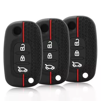 Силиконовый чехол для ключа для LADA Vesta Granta XRay Kalina Priora Sedan Sport для Renault Fluence Clio Megane для Mercedes чёрный