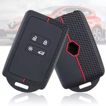 Силиконовый чехол для ключа для Renault Austral Remote Cover Key Case 4 кнопки Красный Синий автомобильный ключ силиконовый чехол Чехол Аксессуары красный