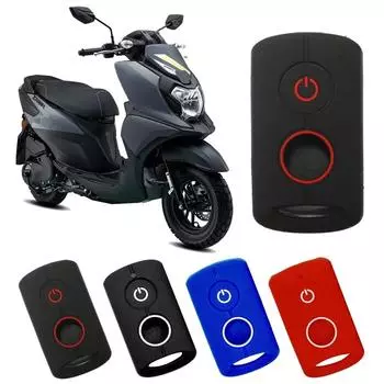 Силиконовый чехол для ключа двигателя, аксессуары для Yamaha NVX NVX155 XMAX XMAX300 QBIX AEROX JAUNS, 2 кнопки, смарт-брелки с дистанционным управлением чёрный