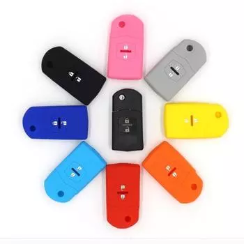 Силиконовый чехол для ключа Mazda с 2 кнопками для M3 и M6 красный