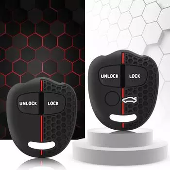 Силиконовый чехол для ключа, подходящий для Mitsubishi Evolution Lancer EX Grandis Outlander Triton Pajero ASX Protected Fob чёрный