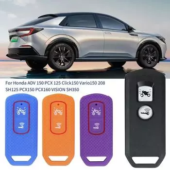 Силиконовый чехол для ключа с 2 кнопками для Honda ADV 150 PCX 125 Click150 Vario150 208 SH125 PCX150 PCX160 VISION SH350 белый