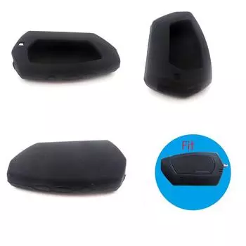 Силиконовый чехол для ключей для Pandora DXL4950, двусторонний автомобильный ключ, противоугонный чехол с ЖК-дисплеем и пультом дистанционного управления Silicone Key Cover красный