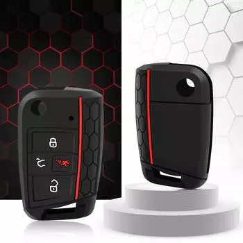Силиконовый чехол для ключей для VW Polo Golf 7 Tiguan для Skoda Octavia Kodiaq Karoq для SEAT Ateca Leon Ibiza 2016 2017 2018 2019