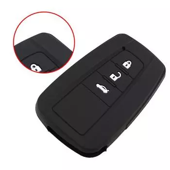 Силиконовый чехол для ключей My Good Car с дистанционным управлением, подходит для Toyota Camry CHR C-HR Prius Corolla RAV4 Prado чёрный
