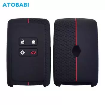Силиконовый чехол для ключей от машины для Renault Kadjar Captur Koleos 2 Clio Espace 5 Master Talisman Scenic 4, защитный чехол с умным пультом дистанционного управления