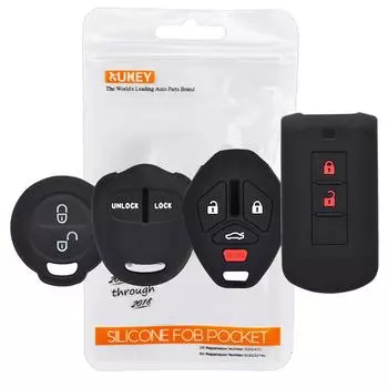Силиконовый чехол для ключей от машины для Mitsubishi L200 ASX Outlander Eclipse Pajero Lancer Colt, чехол с дистанционным брелоком