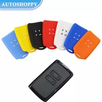 Силиконовый чехол для ключей от машины, подходит для Renault Koleos Kadjar 2016 2017 2018 2019 для Samsung QM5 QM6, набор смарт-ключей чёрный