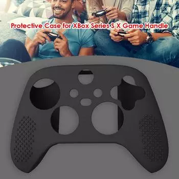 Силиконовый чехол для контроллера для Xbox Series XS, защитный чехол (черный) КДЕ