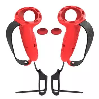 Силиконовый чехол для контроллера с регулируемыми ремешками для костяшек пальцев для Meta Quest 3/3S чёрный