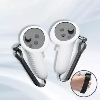 Силиконовый чехол для контроллера, улучшенный игровой опыт в виртуальной реальности, противоскользящий чехол, устойчивый к царапинам для Oculus/Meta Quest 3 белый
