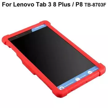 Силиконовый чехол для Lenovo Tab 3 8 Plus P8, чехол Tab3 8Plus TB-8703, защитный чехол TB-8703F 8703X 8703N, мягкий чехол, чехол Fundas красный