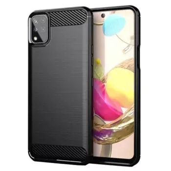 Силиконовый чехол для LG K42, противоударный чехол из углеродного волокна для телефона LG K42 LGK42, мягкие матовые чехлы TPU, чехлы, Fundas LG K42 чёрный