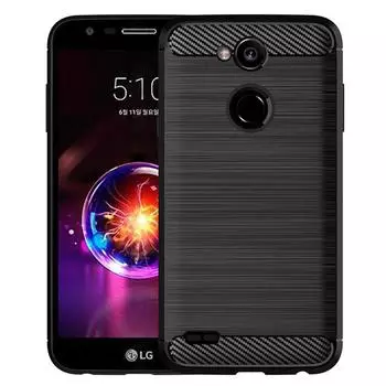 Силиконовый чехол для LG X5 2018 K10 Power, противоударный чехол из углеродного волокна для телефона LG X Power 2, LG X Power3, мягкие чехлы из ТПУ LG X5 2018 чёрный