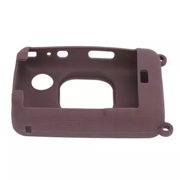 Силиконовый чехол для моментальной камеры LIPLAY Защитная крышка Мягкий корпус Кожа для корпуса моментальной камеры темно-коричневого