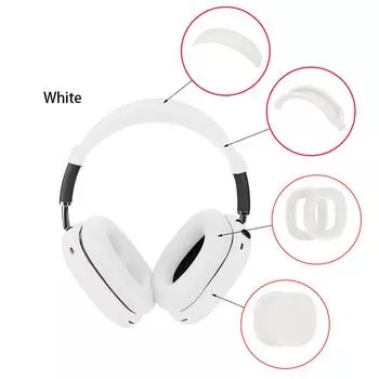 Силиконовый чехол для наушников AirPodsMax, гарнитура с защитой от царапин, амбушюры, чехол для наушников/крышка на голову 4-в-1 2