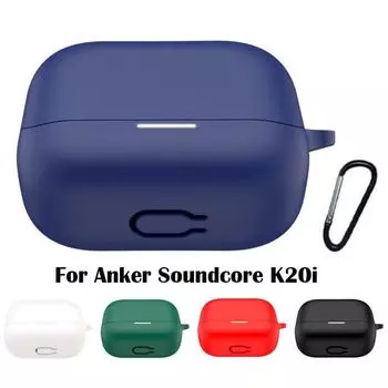 Силиконовый чехол для наушников Anker Soundcore K20i Bluetooth Earbuds, защитный чехол от падения, чехол для зарядки, чехол для наушников чёрный