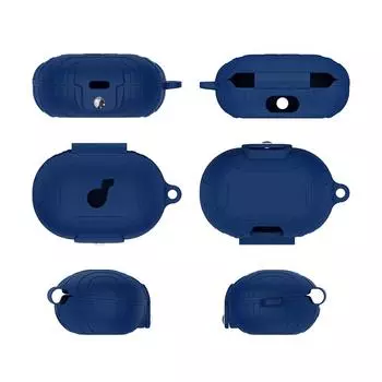 Силиконовый чехол для наушников противоударный для Anker Soundcore Space A40 (синий)