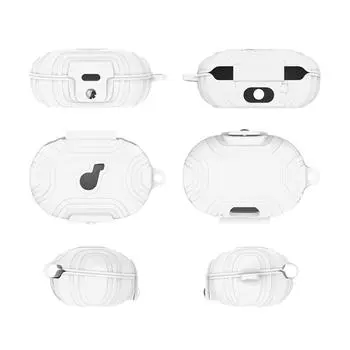 Силиконовый чехол для наушников противоударный для Anker Soundcore Space A40 (белый)