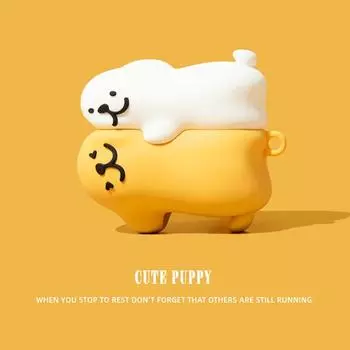 Силиконовый чехол для наушников с изображением мультяшной 3D-собаки Embrace Dog для Apple AirPods 1 2 3, симпатичный чехол для гарнитуры с изображением животных для Air Pods Pro 2