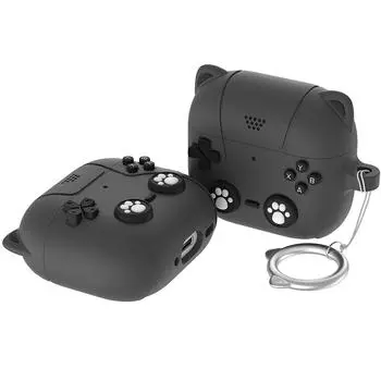 Силиконовый чехол для наушников с карабином для AirPods 4 (2024)(фиолетовый)