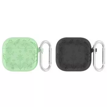 Силиконовый чехол для наушников защитный чехол противоударный для AirPods 4 (зеленый)