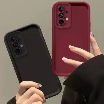 Силиконовый чехол для объектива камеры для Samsung Galaxy A13 A23 A33 A53 A73 A52S A12 A22 A32 A52 A72 4G 5G Мягкая задняя крышка A13 4G чёрный