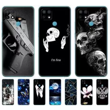 Силиконовый чехол для OPPO A15 для OPPO A15S, мягкий чехол из ТПУ для телефона OPPOA15 CPH2185 A 15 S CPH2179, бампер 6,52 дюйма, Fundas Shell OPPO A15