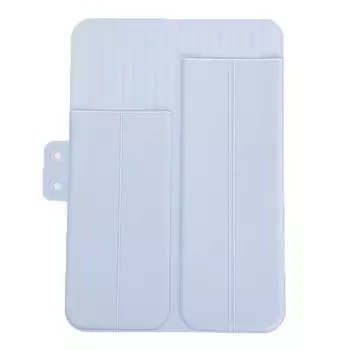 Силиконовый чехол для палочки для завивки волос, нескользящий плоский изоляционный коврик для щипцов для завивки волос, сумка для хранения выпрямителя для волос, парикмахерские инструменты белый