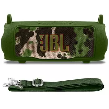 Силиконовый чехол для портативной колонки J BL FLIP 7 с плечевым ремнем зеленого цвета co2CREA, - зелёный