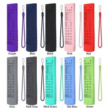 Силиконовый чехол для пульта дистанционного управления со шнурком для пульта LG-TV AKB75095307(фиолетовый)