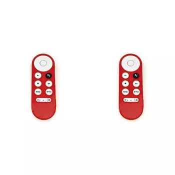- Силиконовый чехол для пульта дистанционного управления Google Chromecast 2020 (красный)
