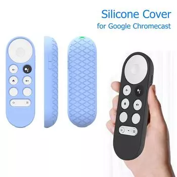 Силиконовый чехол для пульта ДУ Google TV Voice Chromecast, защитный чехол, аксессуар