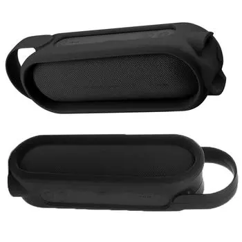 Силиконовый чехол для путешествий с защитой от царапин, гибкий чехол с ремнями для Beats Pill+Portable Wireless Bluetooth Speaker чёрный