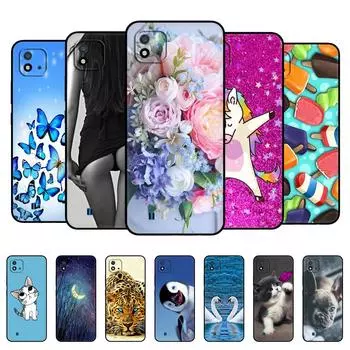 Силиконовый чехол для Realme C20, чехол для телефона OPPO RealmeC20 C 20, 6,5 дюйма, чехол-бампер, мягкий черный чехол из ТПУ For Realme C20