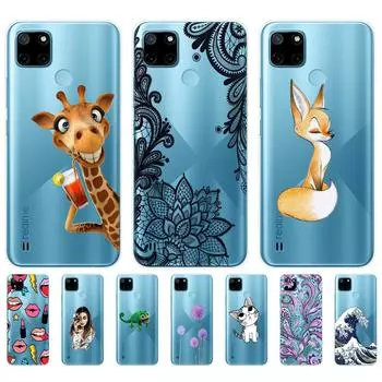 Силиконовый чехол для Realme C21Y C25Y, чехол для телефона OPPO Realme C21Y C25Y 4G, мягкий чехол RMX3261, бампер из ТПУ, 6,5 дюйма For Realme C21Y