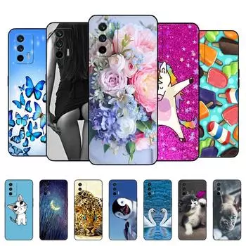 Силиконовый чехол для Realme GT 5G, чехол для телефона OPPO Realme GT 5G, мягкий чехол RealmeGT RMX2202, черный чехол из ТПУ 6,43 дюйма For Realme GT 5G