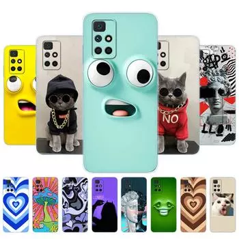 Силиконовый чехол для Redmi 10, чехол для телефона xiaomi Redmi 10 2022 2021, мягкий чехол 6,5 дюйма Redmi10, глобальный бампер из ТПУ, etui Redmi 10